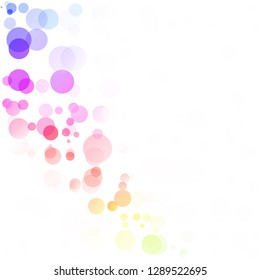 Bubbles Circle Dots Unique Colorful Bright Vector Background