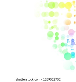 Bubbles Circle Dots Unique Colorful Bright Vector Background