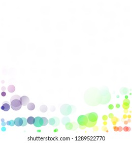 Bubbles Circle Dots Unique Colorful Bright Vector Background
