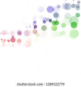 Bubbles Circle Dots Unique Colorful Bright Vector Background