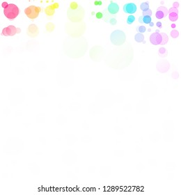 Bubbles Circle Dots Unique Colorful Bright Vector Background
