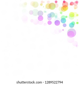 Bubbles Circle Dots Unique Colorful Bright Vector Background