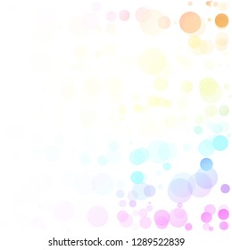 Bubbles Circle Dots Unique Colorful Bright Vector Background