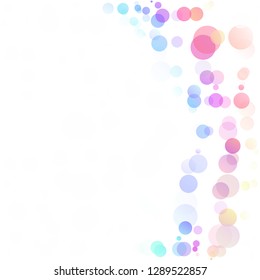 Bubbles Circle Dots Unique Colorful Bright Vector Background