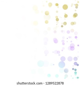 Bubbles Circle Dots Unique Colorful Bright Vector Background