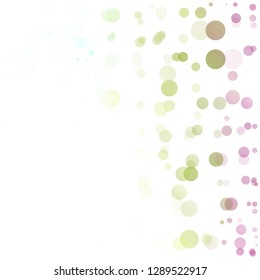 Bubbles Circle Dots Unique Colorful Bright Vector Background
