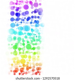 Bubbles Circle Dots Unique Colorful Bright Vector Background