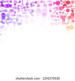 Bubbles Circle Dots Unique Colorful Bright Vector Background