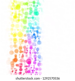 Bubbles Circle Dots Unique Colorful Bright Vector Background