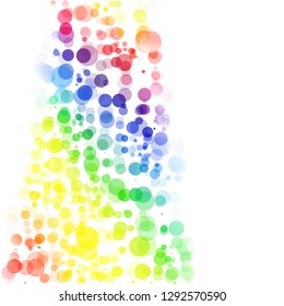 Bubbles Circle Dots Unique Colorful Bright Vector Background