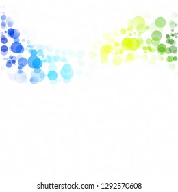 Bubbles Circle Dots Unique Colorful Bright Vector Background