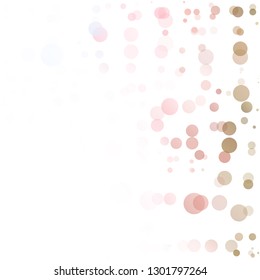 Bubbles Circle Dots Unique Colorful Bright Vector Background