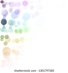 Bubbles Circle Dots Unique Colorful Bright Vector Background