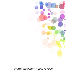 Bubbles Circle Dots Unique Colorful Bright Vector Background