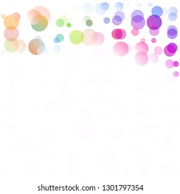 Bubbles Circle Dots Unique Colorful Bright Vector Background