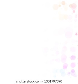 Bubbles Circle Dots Unique Colorful Bright Vector Background