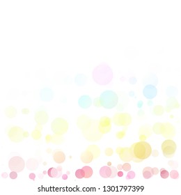 Bubbles Circle Dots Unique Colorful Bright Vector Background