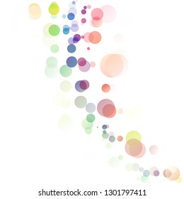 Bubbles Circle Dots Unique Colorful Bright Vector Background