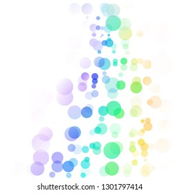 Bubbles Circle Dots Unique Colorful Bright Vector Background
