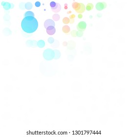 Bubbles Circle Dots Unique Colorful Bright Vector Background