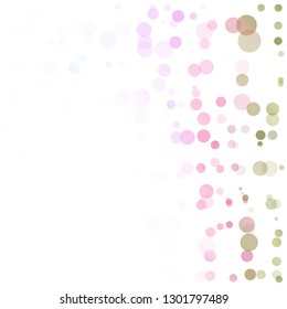 Bubbles Circle Dots Unique Colorful Bright Vector Background