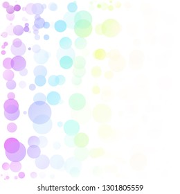Bubbles Circle Dots Unique Colorful Bright Vector Background