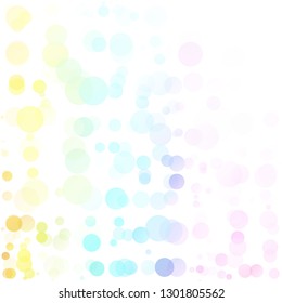 Bubbles Circle Dots Unique Colorful Bright Vector Background