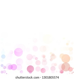 Bubbles Circle Dots Unique Colorful Bright Vector Background