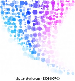 Bubbles Circle Dots Unique Colorful Bright Vector Background
