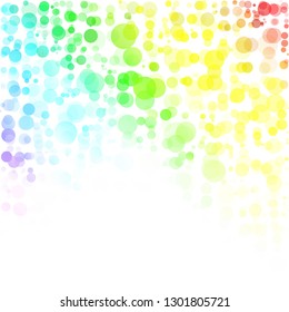Bubbles Circle Dots Unique Colorful Bright Vector Background