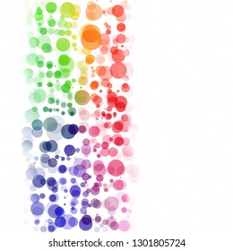 Bubbles Circle Dots Unique Colorful Bright Vector Background