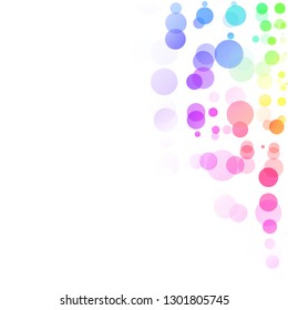 Bubbles Circle Dots Unique Colorful Bright Vector Background