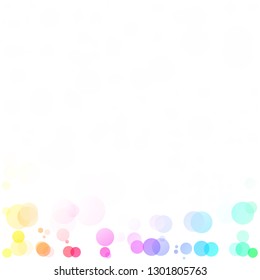Bubbles Circle Dots Unique Colorful Bright Vector Background
