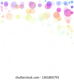 Bubbles Circle Dots Unique Colorful Bright Vector Background