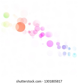 Bubbles Circle Dots Unique Colorful Bright Vector Background