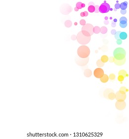 Bubbles Circle Dots Unique Colorful Bright Vector Background