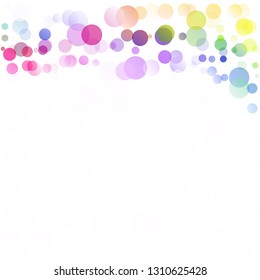 Bubbles Circle Dots Unique Colorful Bright Vector Background