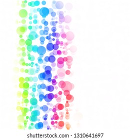 Bubbles Circle Dots Unique Colorful Bright Vector Background