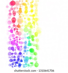 Bubbles Circle Dots Unique Colorful Bright Vector Background