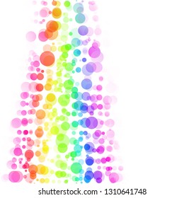 Bubbles Circle Dots Unique Colorful Bright Vector Background