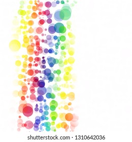 Bubbles Circle Dots Unique Colorful Bright Vector Background
