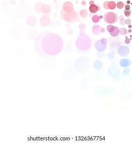 Bubbles Circle Dots Unique Colorful Bright Vector Background