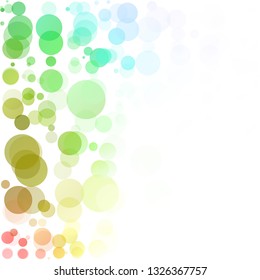 Bubbles Circle Dots Unique Colorful Bright Vector Background