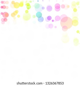 Bubbles Circle Dots Unique Colorful Bright Vector Background