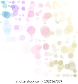 Bubbles Circle Dots Unique Colorful Bright Vector Background