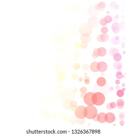 Bubbles Circle Dots Unique Colorful Bright Vector Background