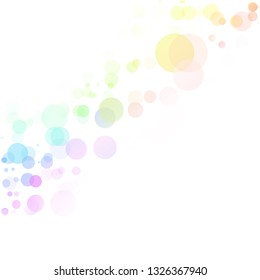 Bubbles Circle Dots Unique Colorful Bright Vector Background