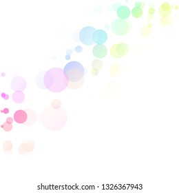 Bubbles Circle Dots Unique Colorful Bright Vector Background