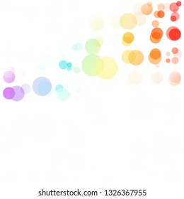 Bubbles Circle Dots Unique Colorful Bright Vector Background