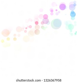Bubbles Circle Dots Unique Colorful Bright Vector Background